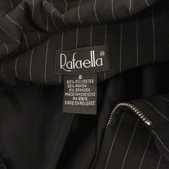 Pinstripe Suit Set with Blazer, Pants and Skirt - Picture 4 of 10